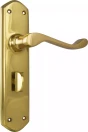 Windsor Lever - Long Backplate - Privacy Pair - PB