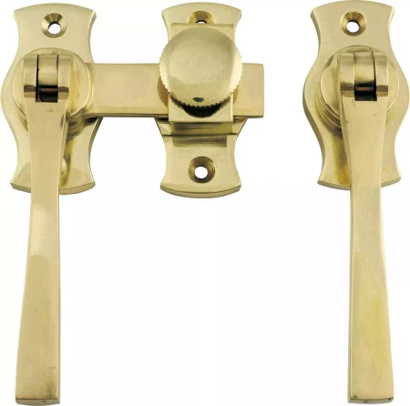 Square French Door Fastener - PB