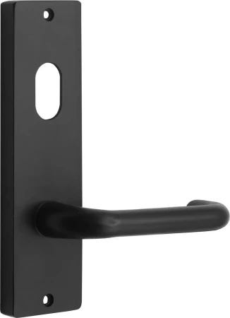 Wide Internal With Lever & Cylinder Hole - BLK