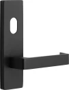 Wide External With Lever & Cylinder Hole - BLK