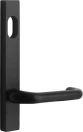 Narrow External With Lever & Cylinder Hole - BLK