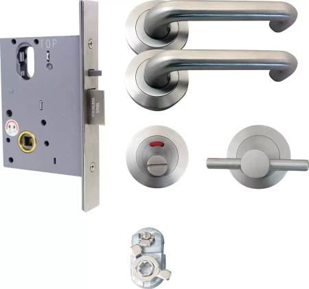 Round  Rose Privacy Disabled Lock Kit