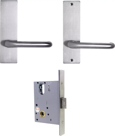 90 Lever on Plate Passage Door Lock Kit - SC