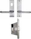 90 Lever on Plate Storeroom Door Lock Kit - No Cyl - SC