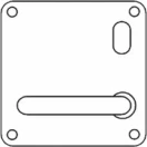 811 LH Alpha Internal Plate w/ Cylinder Hole - SC