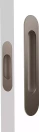 M Series - Oval Flush Pull Set - Bronze