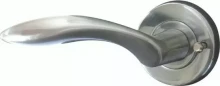 Trento Round Rose Lever Handles - SN