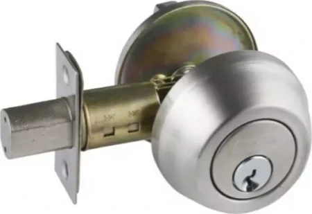 R160 Denver Round S/Cylinder Deadbolt - SC