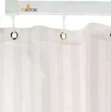 White Weighted Shower Curtain 2400x2000mm