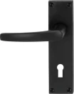 Contract Lever Set - Std Keyhole - BLK