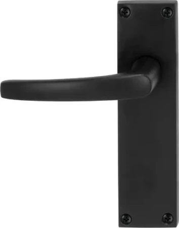 Contract Lever Set - Blank Plate - BLK