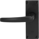 Contract Lever Set on 120 x 42mm Plate - BLK