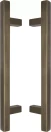 Brass - Square - Pull Handle Set - 300mm - OR