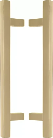 Brass - Square - Pull Handle Set - 300mm - PB