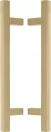 Brass - Square - Pull Handle Set - 300mm - PB