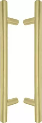 Brass - Round - Pull Handle Set -300mm - MSB