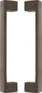 Square 235mm Solid Brass Pull Handle Set - AB