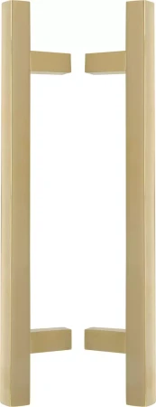 Brass - Square - Pull Handle Set - 300mm - UB