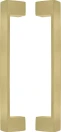 Square 235mm Solid Brass Pull Handle Set - MSB