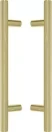 Brass - Round - Pull Handle Set -300mm - PB