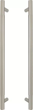 Brass - Pull Handle Set - 450mm - plain - BN