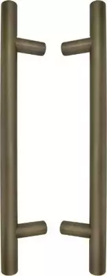 Brass - Round - Pull Handle Set -300mm - RB