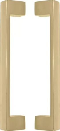 Square 235mm Solid Brass Pull Handle Set - PB