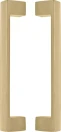 Square 235mm Solid Brass Pull Handle Set - PB