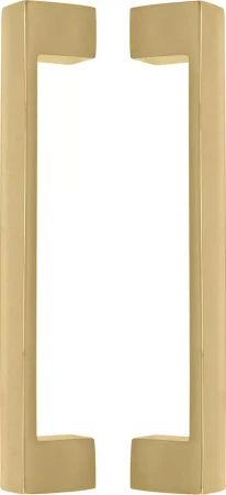 Square 235mm Solid Brass Pull Handle Set - UB