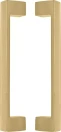 Square 235mm Solid Brass Pull Handle Set - UB