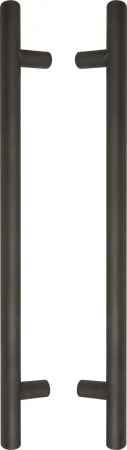 Brass - Round - Pull Handle Set - 400mm - DRB