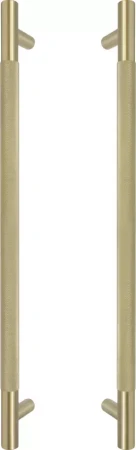 Brass - Pull Handle Set - 450mm - diamond knurl - MSB