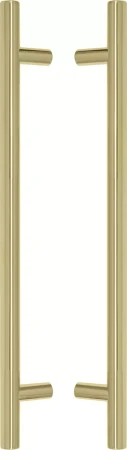 Brass - Round - Pull Handle Set - 400mm - PB