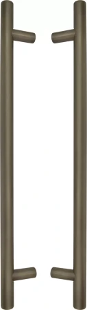 Brass - Round - Pull Handle Set - 400mm - RB