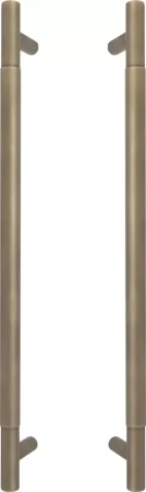 Brass - Pull Handle Set - 450mm - plain - RB