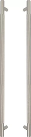 Brass - Pull Handle Set - 600mm - diamond knurl - BN