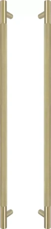 Brass - Pull Handle Set - 600mm - diamond knurl - MSB