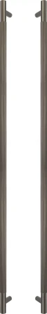 Brass - Pull Handle Set - 900mm - linear knurl - GN