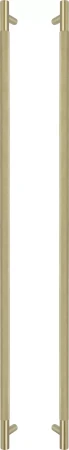 Brass - Pull Handle Set - 900mm - diamond knurl - MSB