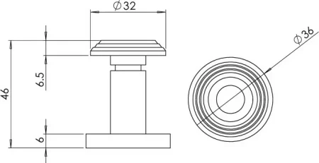 Fire Rated Door Viewer - SC