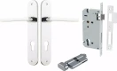 Baltimore Lever - Oval Entrance Set - Key / Turn - CP