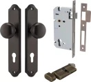 Cambridge Knob - Shouldered Entrance Set - Key / Turn - SB