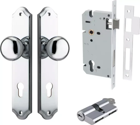 Cambridge Knob - Shouldered Entrance Set - Key / Key  - CP