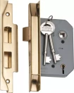 Rebated 5 Lever Mortice Lock - Backset 57mm - PB