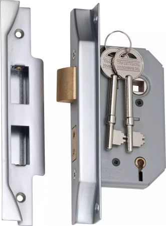 Rebated 5 Lever Mortice Lock - Backset 46mm - SC