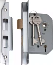 Rebated 5 Lever Mortice Lock - Backset 57mm - SC