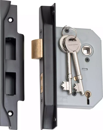 Rebated 5 Lever Mortice Lock - Backset 57mm - MB