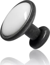 3805 Knob - Rustic Pewter Ceramic