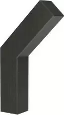 85 x 16mm Aluminium Robe Hook - BLK