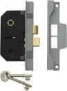 2 Lever Rebated Mortice Lock - 44.5mm Backset - SC